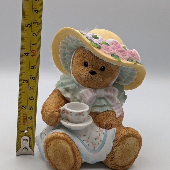 Chapeau Noelle by Lucy Rigg Linda Bear Tea Set Figurine 1993, Limited Edition - Picture 10 of 10